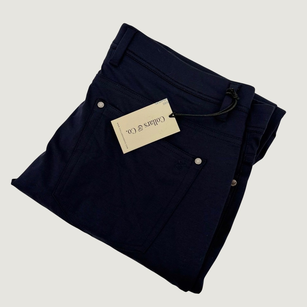 NEW Collars & Co CEO Tech Pull On Pants Men 38x34 Navy Performance Commute Golf